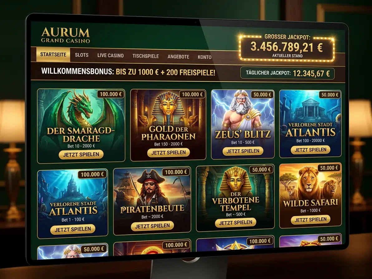 Spieleauswahl bei X7